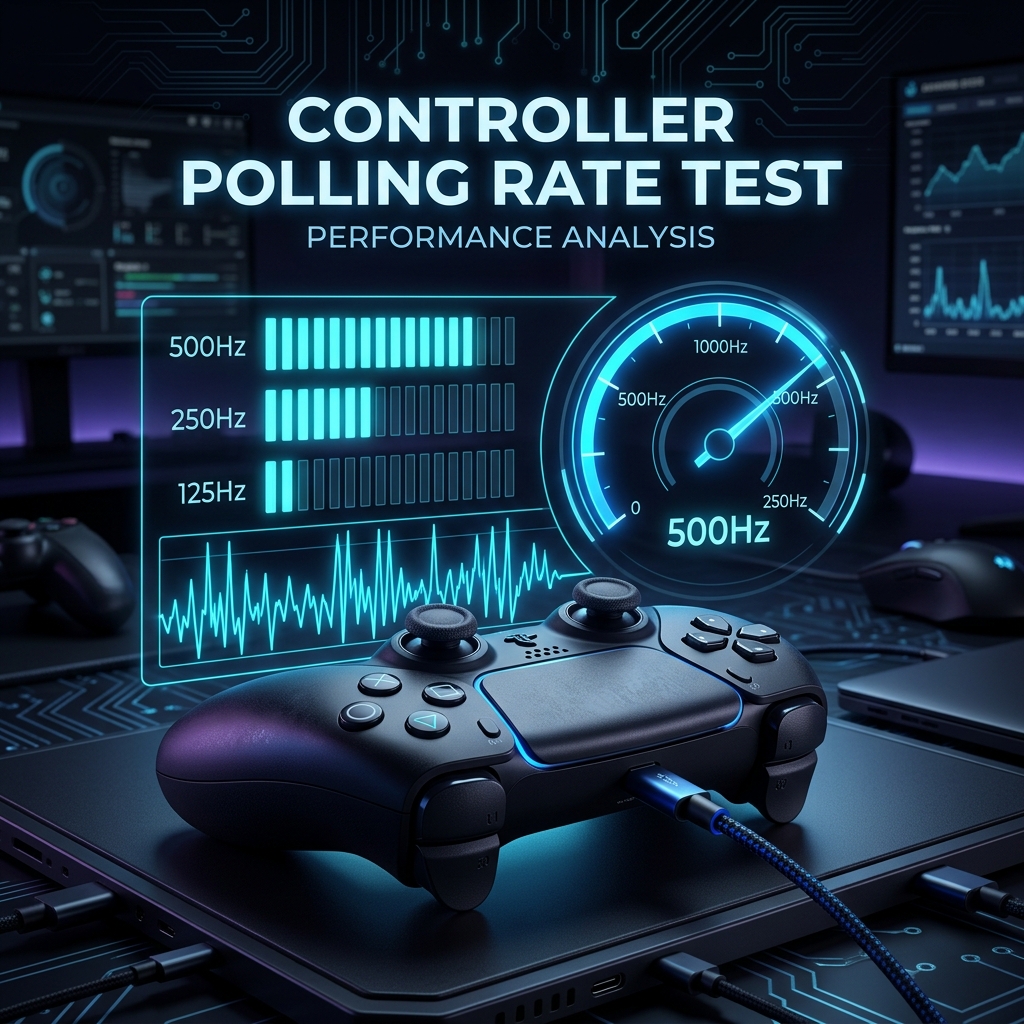 Controller Polling Rate Test - real-time Hz measurement in browser