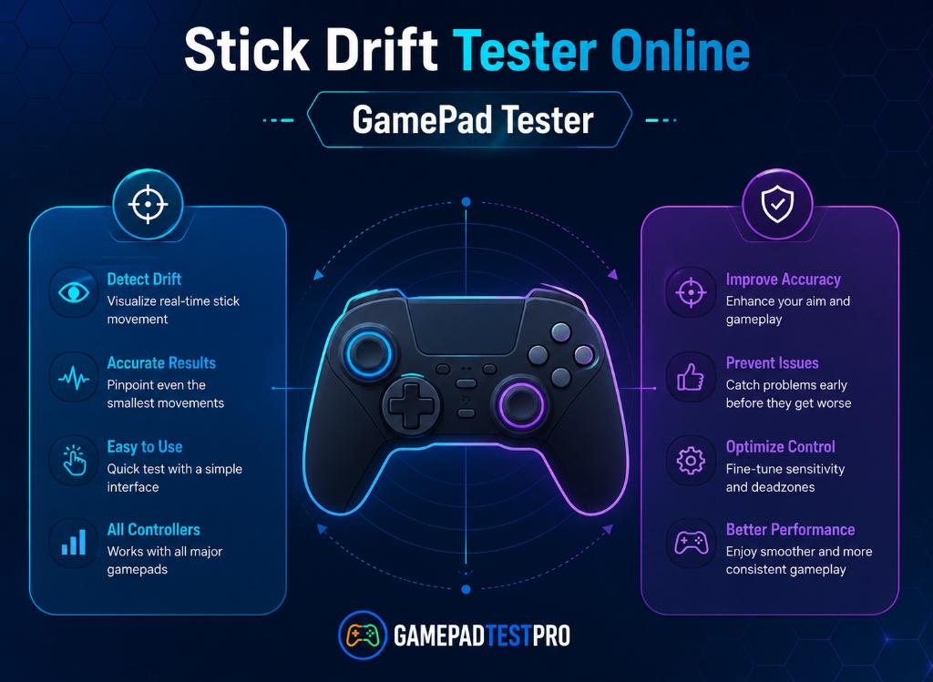 Stick Drift Tester Online features and benefits